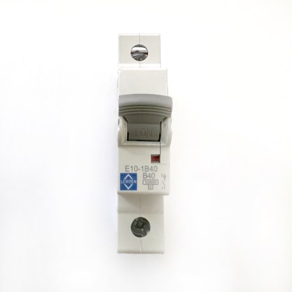 Lewden Control Gear CGD E10-1B40 B40 40A 40 Amp MCB Circuit Breaker Type B